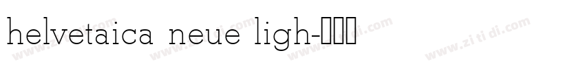 helvetaica neue ligh字体转换